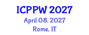 International Conference on Positive Psychology and Wellbeing (ICPPW) April 08, 2027 - Rome, Italy