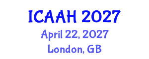 International Conference on Aquatic Animal Health (ICAAH) April 22, 2027 - London, United Kingdom