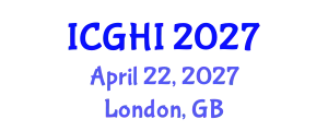 International Conference on Global Health and Innovation (ICGHI) April 22, 2027 - London, United Kingdom