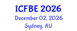 International Conference on Food and Bioprocess Engineering (ICFBE) December 02, 2026 - Sydney, Australia
