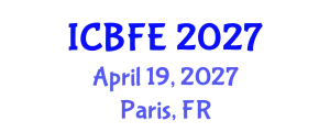 International Conference on Bioprocessing and Food Engineering (ICBFE) April 19, 2027 - Paris, France
