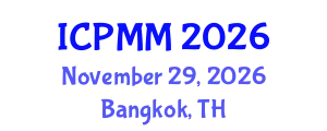 International Conference on Pain Medicine and Management (ICPMM) November 29, 2026 - Bangkok, Thailand