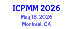 International Conference on Pain Medicine and Management (ICPMM) May 18, 2026 - Montreal, Canada