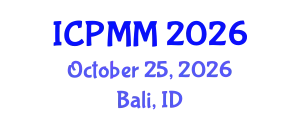 International Conference on Pain Medicine and Management (ICPMM) October 25, 2026 - Bali, Indonesia