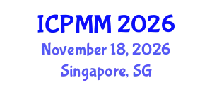 International Conference on Pain Medicine and Management (ICPMM) November 18, 2026 - Singapore, Singapore