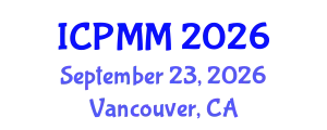 International Conference on Pain Medicine and Management (ICPMM) September 23, 2026 - Vancouver, Canada