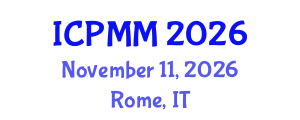 International Conference on Pain Medicine and Management (ICPMM) November 11, 2026 - Rome, Italy