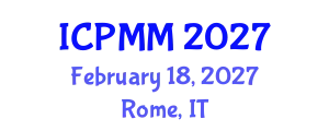 International Conference on Pain Medicine and Management (ICPMM) February 18, 2027 - Rome, Italy