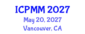 International Conference on Pain Medicine and Management (ICPMM) May 20, 2027 - Vancouver, Canada