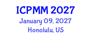 International Conference on Pain Medicine and Management (ICPMM) January 09, 2027 - Honolulu, United States