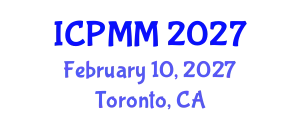 International Conference on Pain Medicine and Management (ICPMM) February 10, 2027 - Toronto, Canada