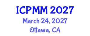 International Conference on Pain Medicine and Management (ICPMM) March 24, 2027 - Ottawa, Canada