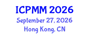 International Conference on Pain Medicine and Management (ICPMM) September 27, 2026 - Hong Kong, China