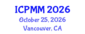 International Conference on Pain Medicine and Management (ICPMM) October 25, 2026 - Vancouver, Canada