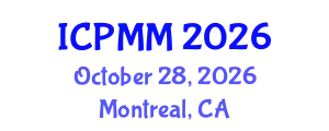 International Conference on Pain Medicine and Management (ICPMM) October 28, 2026 - Montreal, Canada