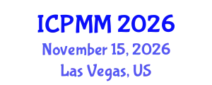 International Conference on Pain Medicine and Management (ICPMM) November 15, 2026 - Las Vegas, United States