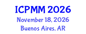 International Conference on Pain Medicine and Management (ICPMM) November 18, 2026 - Buenos Aires, Argentina