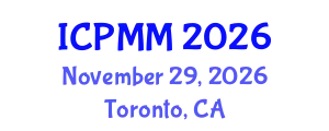International Conference on Pain Medicine and Management (ICPMM) November 29, 2026 - Toronto, Canada