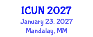 International Conference on Urology and Nephrology (ICUN) January 23, 2027 - Mandalay, Myanmar