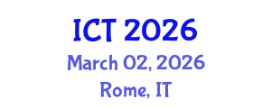 International Conference on Tuberculosis (ICT) March 02, 2026 - Rome, Italy