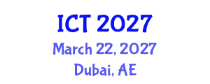 International Conference on Tuberculosis (ICT) March 22, 2027 - Dubai, United Arab Emirates