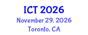 International Conference on Tuberculosis (ICT) November 29, 2026 - Toronto, Canada