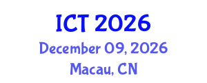 International Conference on Tuberculosis (ICT) December 09, 2026 - Macau, China