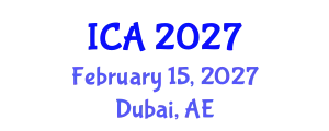 International Conference on Anaesthesia (ICA) February 15, 2027 - Dubai, United Arab Emirates