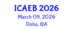 International Conference on Agriculture, Environment and Biotechnology (ICAEB) March 09, 2026 - Doha, Qatar