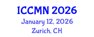 International Conference on Computational and Mathematical Neuroscience (ICCMN) January 12, 2026 - Zurich, Switzerland