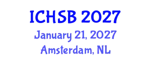 International Conference on Health, Sport and Bioscience (ICHSB) January 21, 2027 - Amsterdam, Netherlands