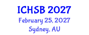 International Conference on Health, Sport and Bioscience (ICHSB) February 25, 2027 - Sydney, Australia