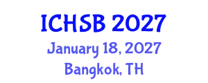 International Conference on Health, Sport and Bioscience (ICHSB) January 18, 2027 - Bangkok, Thailand