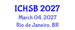 International Conference on Health, Sport and Bioscience (ICHSB) March 04, 2027 - Rio de Janeiro, Brazil