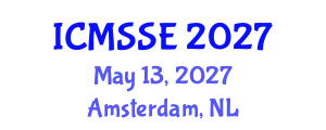 International Conference on Medicine and Science in Sports and Exercise (ICMSSE) May 13, 2027 - Amsterdam, Netherlands