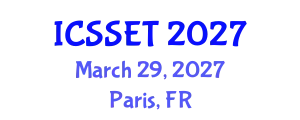 International Conference on Sport Science, Engineering and Technology (ICSSET) March 29, 2027 - Paris, France