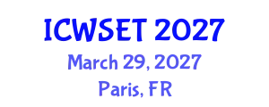 International Conference on Wood Science, Engineering and Technology (ICWSET) March 29, 2027 - Paris, France