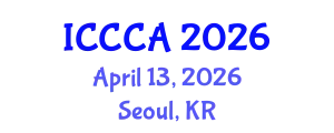 International Conference on Coordination Chemistry and Applications (ICCCA) April 13, 2026 - Seoul, Republic of Korea