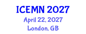 International Conference on Emergency Medicine and Public Health (ICEMN) April 22, 2027 - London, United Kingdom