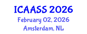 International Conference on Astronomy, Astrophysics and Space Science (ICAASS) February 02, 2026 - Amsterdam, Netherlands