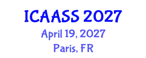 International Conference on Astronomy, Astrophysics and Space Science (ICAASS) April 19, 2027 - Paris, France