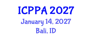 International Conference on Plasma Physics and Applications (ICPPA) January 14, 2027 - Bali, Indonesia