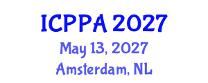 International Conference on Plasma Physics and Applications (ICPPA) May 13, 2027 - Amsterdam, Netherlands