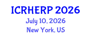 International Conference on Radiation Health Effects and Radiation Protection (ICRHERP) July 10, 2026 - New York, United States