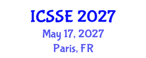 International Conference on Safety and Systems Engineering (ICSSE) May 17, 2027 - Paris, France