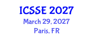International Conference on Safety and Systems Engineering (ICSSE) March 29, 2027 - Paris, France