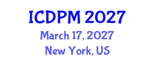 International Conference on Disaster Prevention and Mitigation (ICDPM) March 17, 2027 - New York, United States
