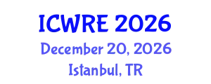 International Conference on Water Resources Engineering (ICWRE) December 20, 2026 - Istanbul, Turkey