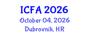 International Conference on Fisheries and Aquaculture (ICFA) October 04, 2026 - Dubrovnik, Croatia
