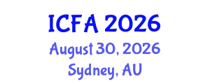 International Conference on Fisheries and Aquaculture (ICFA) August 30, 2026 - Sydney, Australia